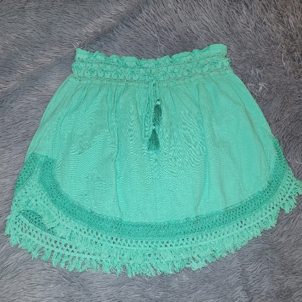 American Eagle Outfitters Mint Green Mini Skirt